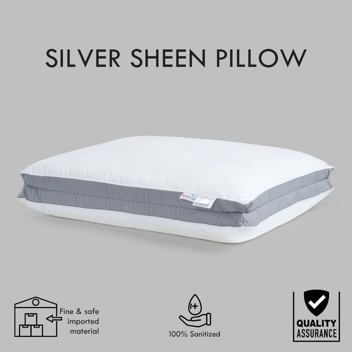 SILVER SHEEN PILLOW