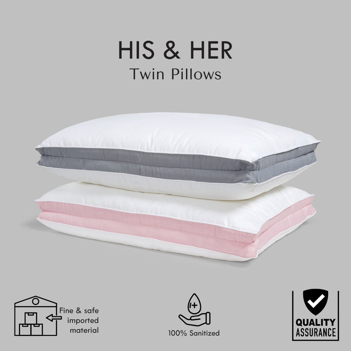 HIS & HER TWIN PILLOW