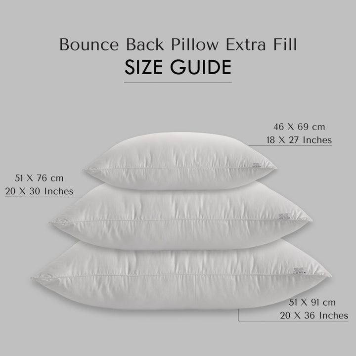 BOUNCE BACK PILLOW EXTRA FILL