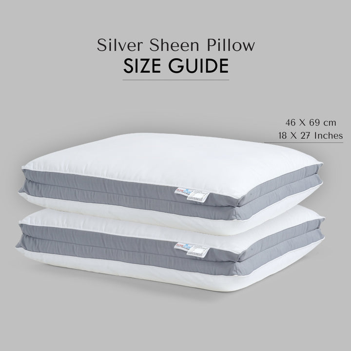 SILVER SHEEN PILLOW