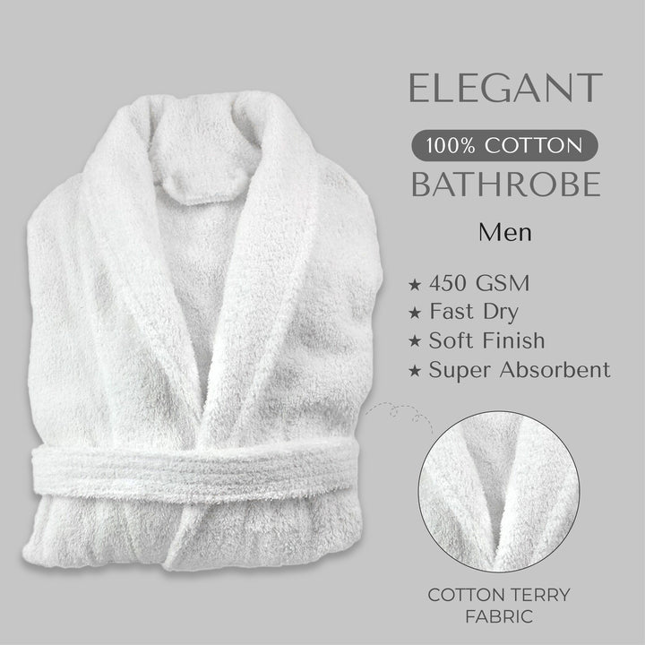 100% COTTON SOFT FINISH 450 GSM BATH ROBES